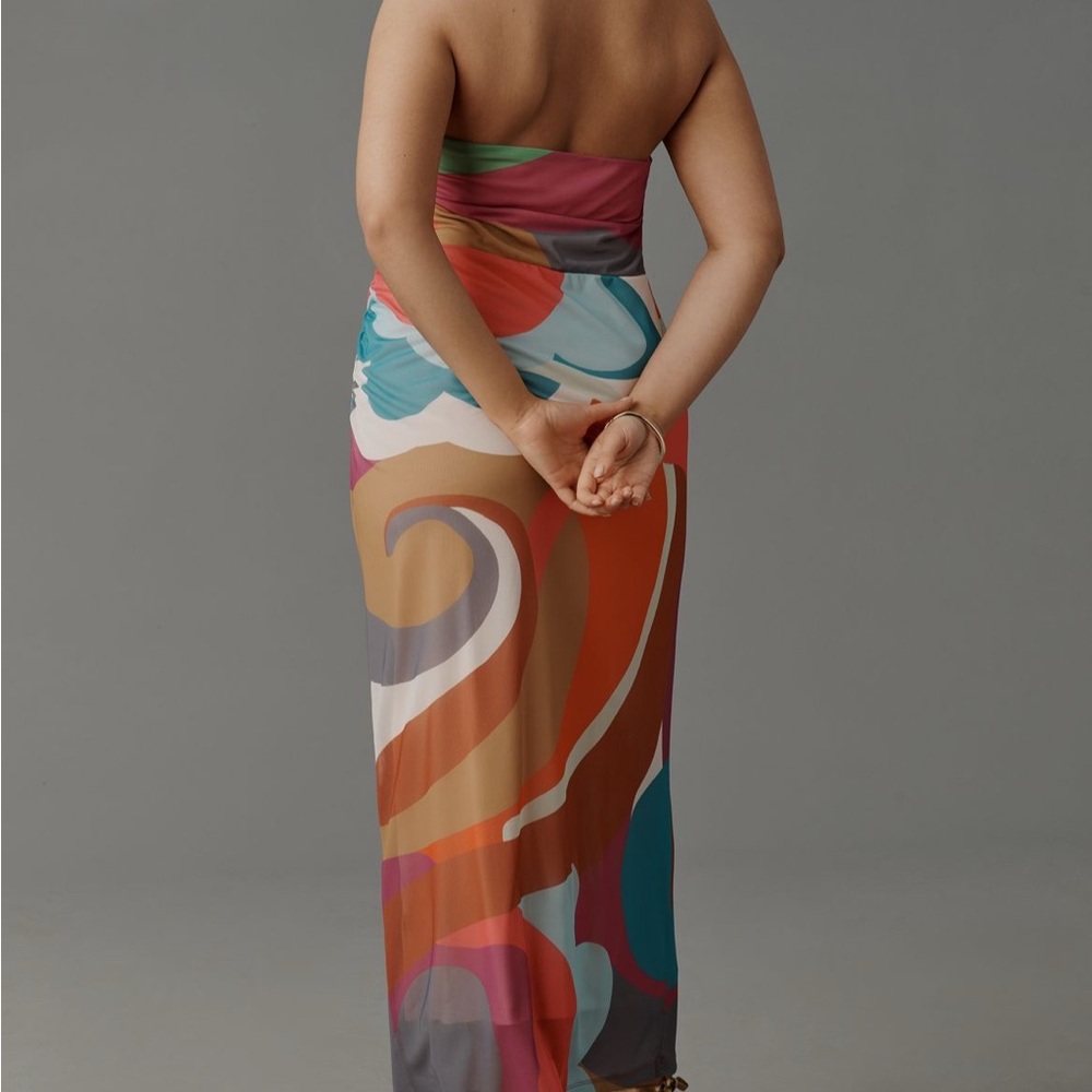 Anthropologie nwt Colorful Abstract Print Dress M medium - Picture 3 of 9